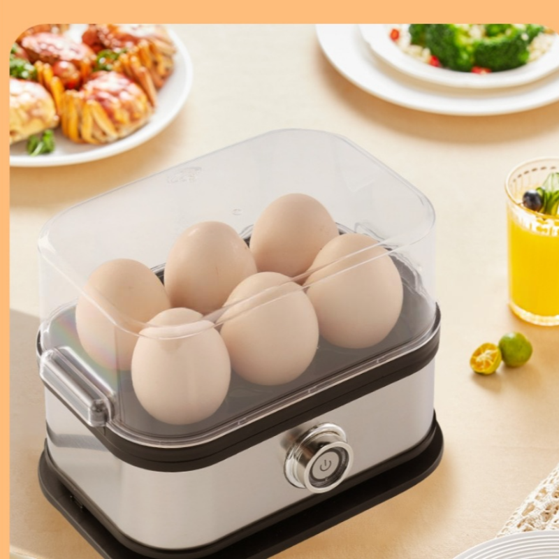 🍳✨ Multifunktionell äggkokare med genomskinligt lock – koka ägg, pochera och tillaga omelett enkelt hemma 🥚🏡