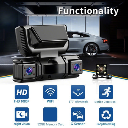 📢📢Nyheter 2026 – 50 % rabatt🚗🔥4-kanals inbyggd kamera med WiFi och mörkerseende✈️Fri frakt