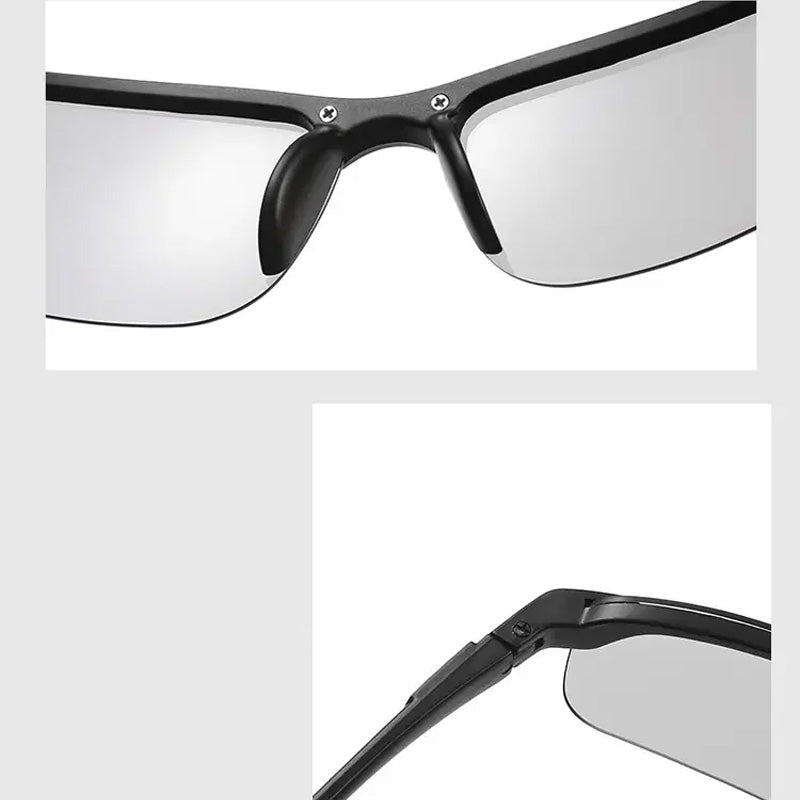 🕶️ 50% RABATT! ☀️ Natt & Dag Utomhus Solglasögon – Adaptiva Linser, UV400-Skydd & Bekväma för Alla Ljusförhållanden 🌙