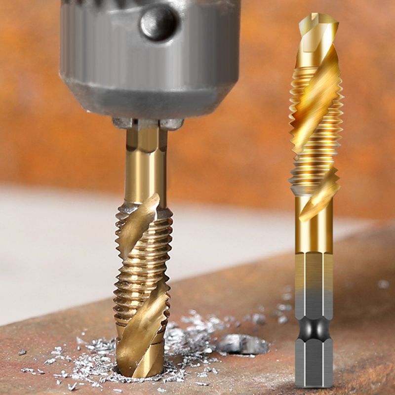 6-delars multifunktionellt spiralborrset