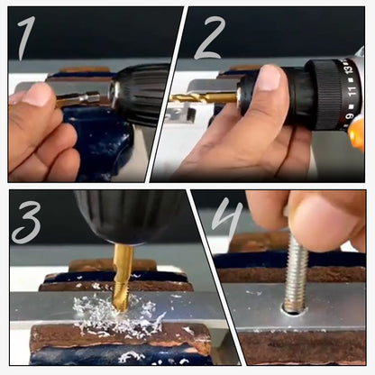 6-delars multifunktionellt spiralborrset