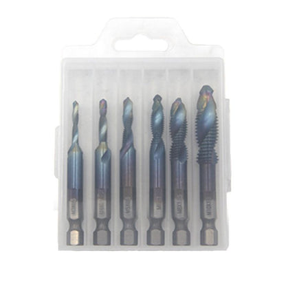 6-delars multifunktionellt spiralborrset