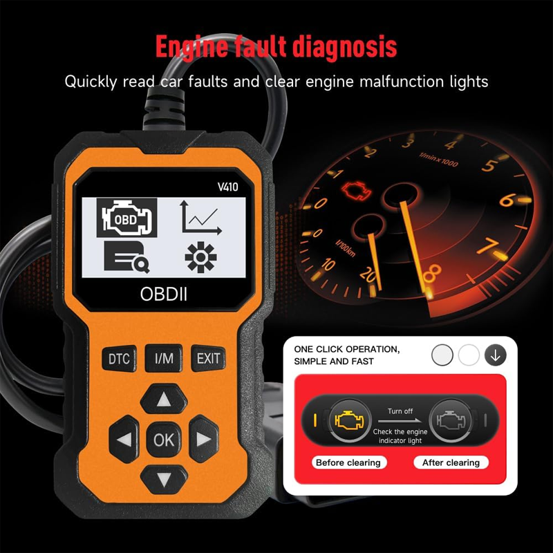 ⏰ Endast nu 50% rabatt!⏰Professionell OBD2-skanner – fullständig diagnostik, radera koder med ett klick och flerspråkig! 📊💡