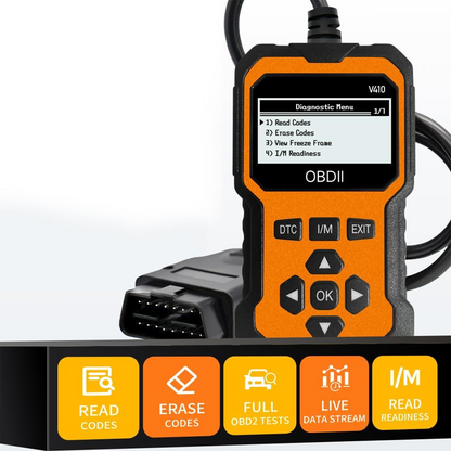 ⏰ Endast nu 50% rabatt!⏰Professionell OBD2-skanner – fullständig diagnostik, radera koder med ett klick och flerspråkig! 📊💡