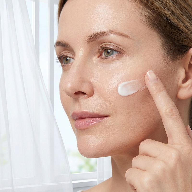 Essenskräm för korrigering av mörka fläckar