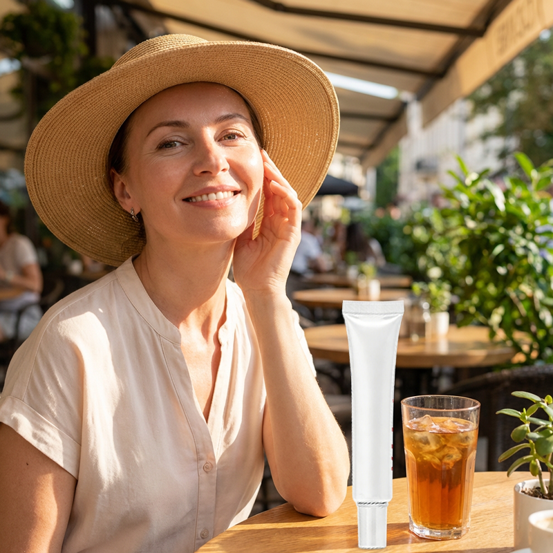 Essenskräm för korrigering av mörka fläckar