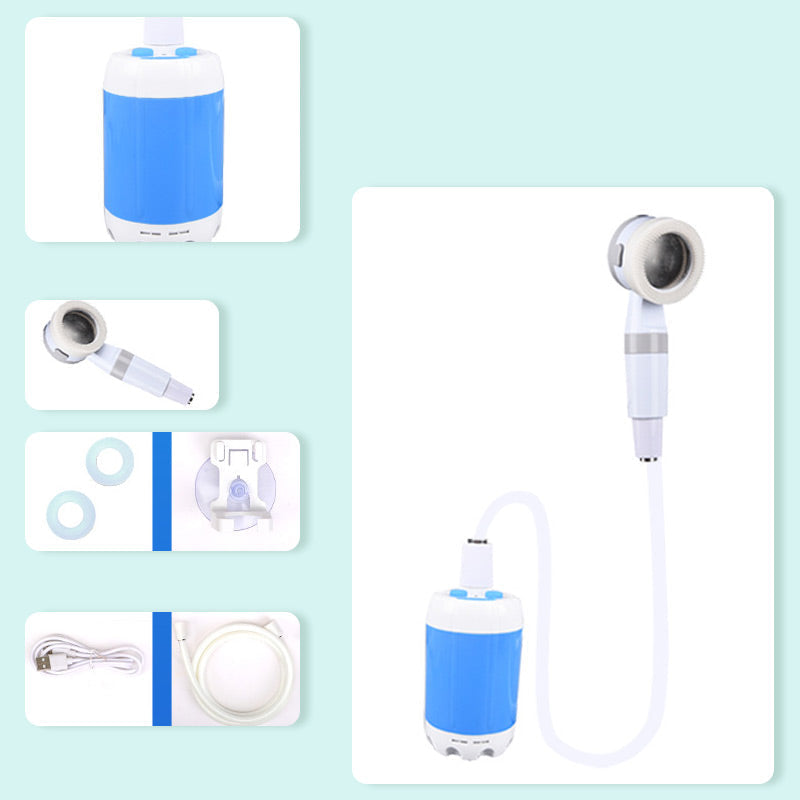 🔥😍Bärbar dusch för camping med vattenpump