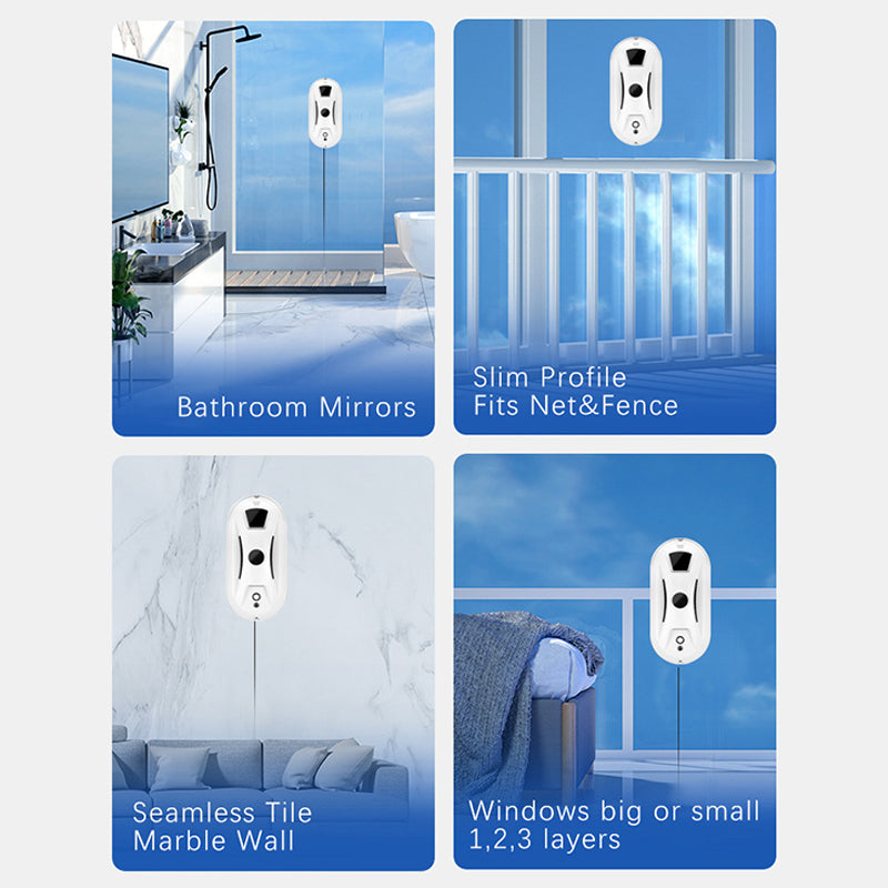 🎁2026 NYHETER 50% RABATT💥Automatisk smart fönsterputsningsrobot