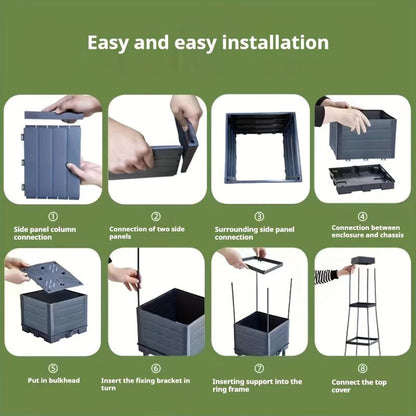 🪴55% RABATT NU☀️Upphöjda blomlådor med spaljé till trädgården💧