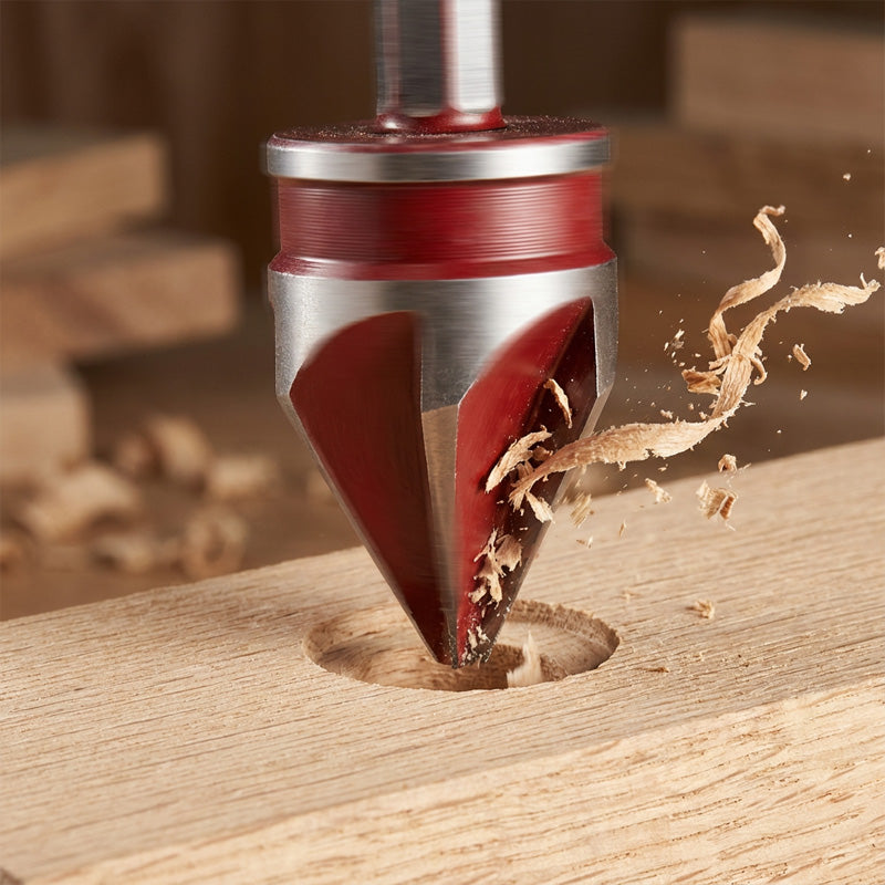 🔩✨ Försänkningsborrsats i högkolstål – 5-skärs design & 82° spets för trä och metall 🛠️⚡