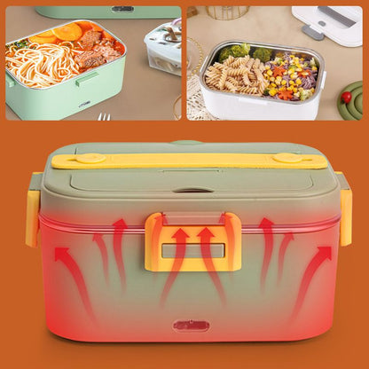 🍱✨ Elektrisk Bento-lunchlåda i rostfritt stål – värm lunchen direkt i matlådan 🔥
