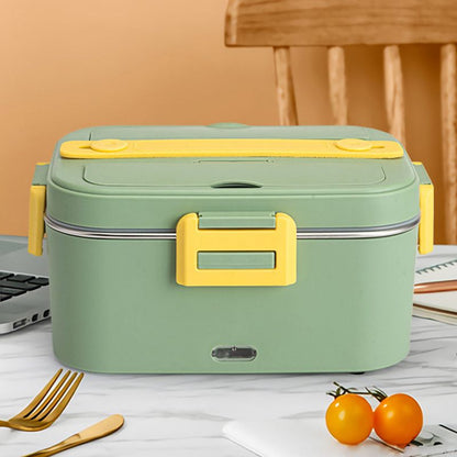 🍱✨ Elektrisk Bento-lunchlåda i rostfritt stål – värm lunchen direkt i matlådan 🔥