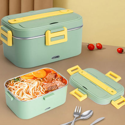 🍱✨ Elektrisk Bento-lunchlåda i rostfritt stål – värm lunchen direkt i matlådan 🔥