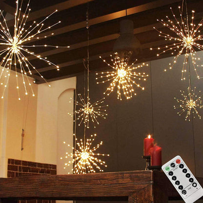 🎆 50% RABATT! 💡 Fyrverkerier LED Koppartrådsträngljus – Flexibel Koppartråd, Varmt Ljus & Dekorativ Festbelysning ✨