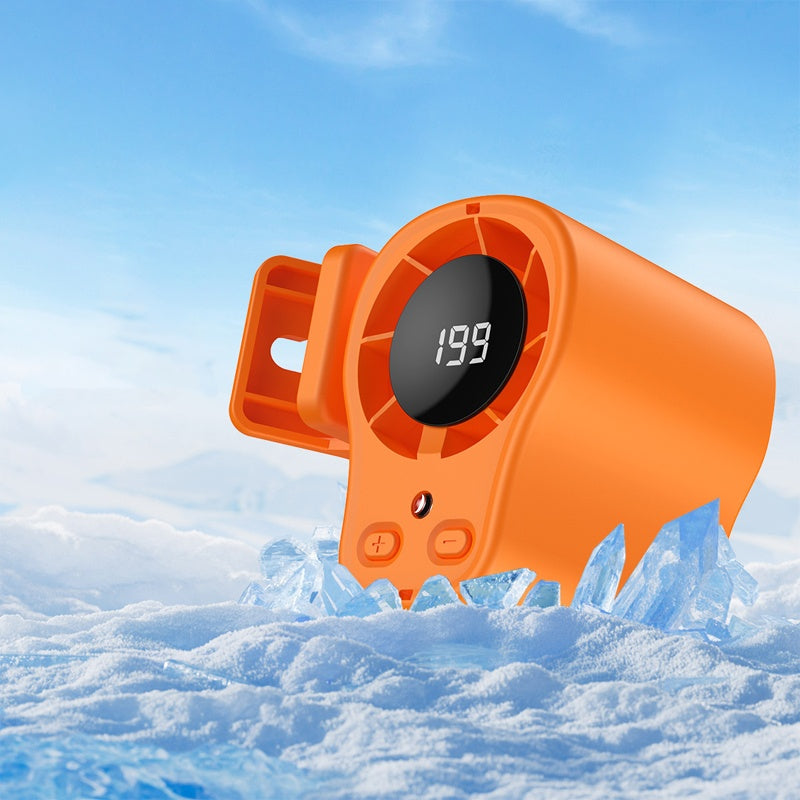 🚗 50% RABATT NU!❄️ Handsfree-fläkt med LED-skärm – Kraftfull Kylning & Stabil Fästning – Bärbar Essential 🔋