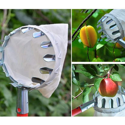 🍎🌳 Praktisk fruktplockare med korg – plocka frukt direkt från trädet utan att klättra 🧺✨