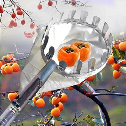 🍎🌳 Praktisk fruktplockare med korg – plocka frukt direkt från trädet utan att klättra 🧺✨