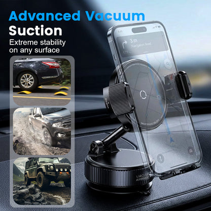 📱🧲 50 % RABATT NU! – Magnetisk bilhållare med vakuumsugkopp, N55 & 1080° rotation 🚗