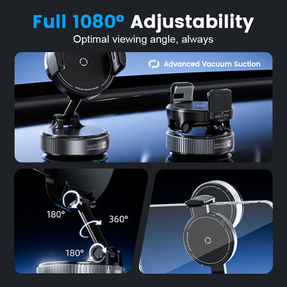 📱🧲 50 % RABATT NU! – Magnetisk bilhållare med vakuumsugkopp, N55 & 1080° rotation 🚗