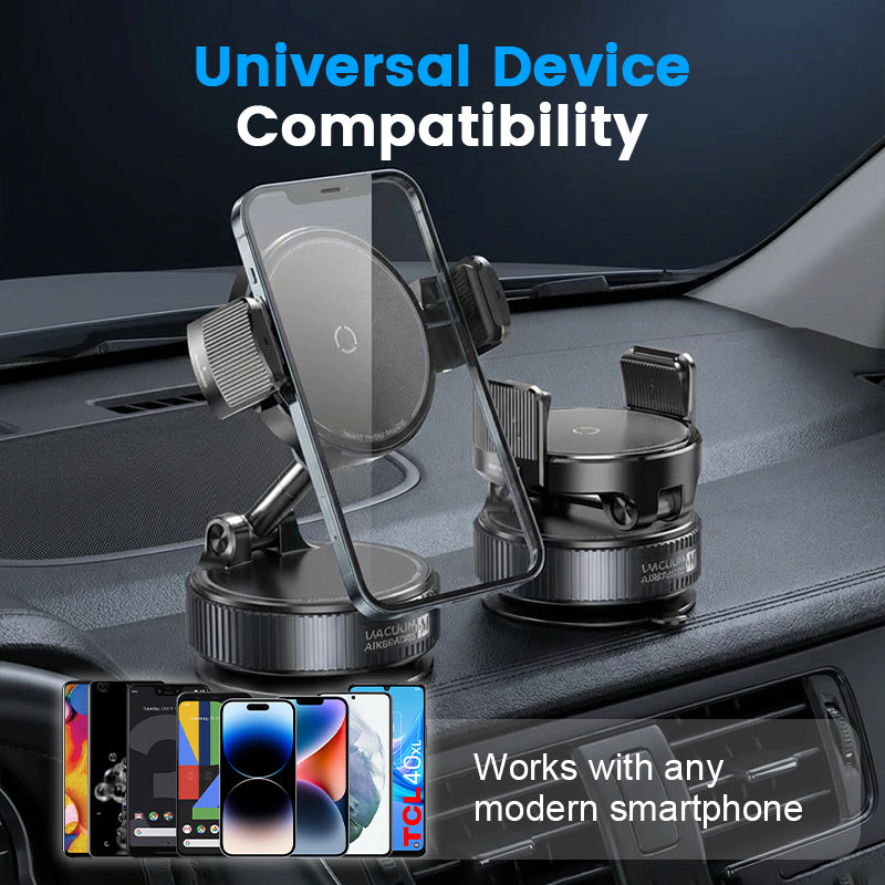 📱🧲 50 % RABATT NU! – Magnetisk bilhållare med vakuumsugkopp, N55 & 1080° rotation 🚗