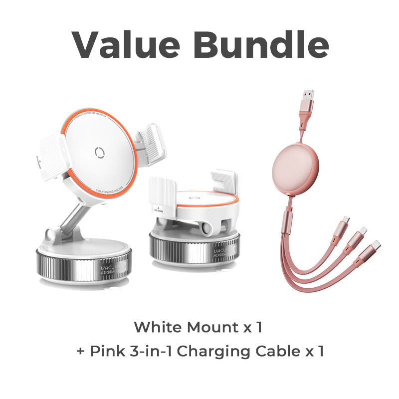 📱🧲 50 % RABATT NU! – Magnetisk bilhållare med vakuumsugkopp, N55 & 1080° rotation 🚗