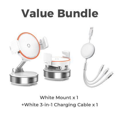 📱🧲 50 % RABATT NU! – Magnetisk bilhållare med vakuumsugkopp, N55 & 1080° rotation 🚗