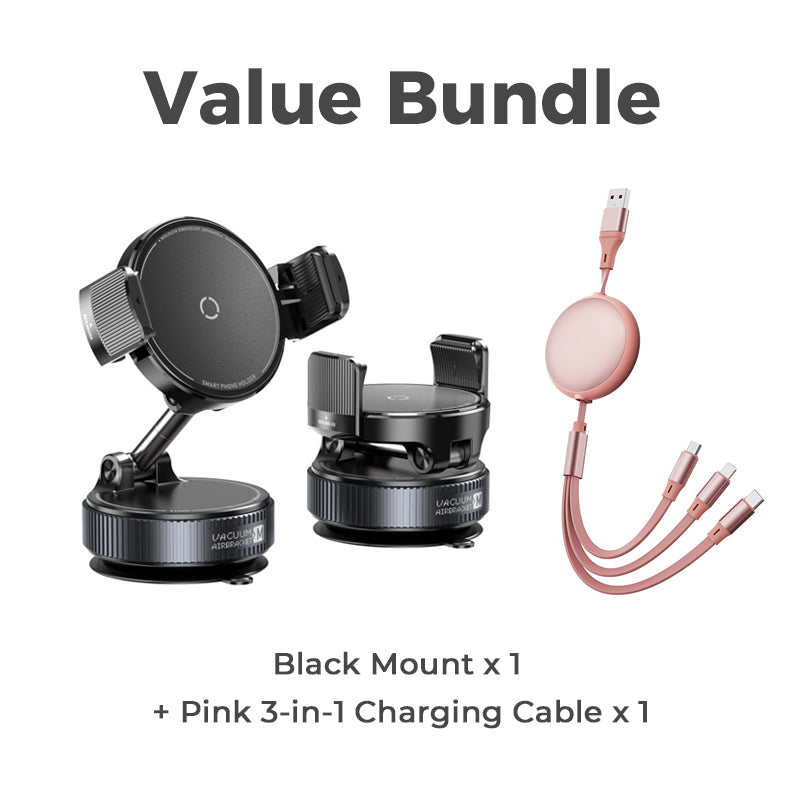 📱🧲 50 % RABATT NU! – Magnetisk bilhållare med vakuumsugkopp, N55 & 1080° rotation 🚗