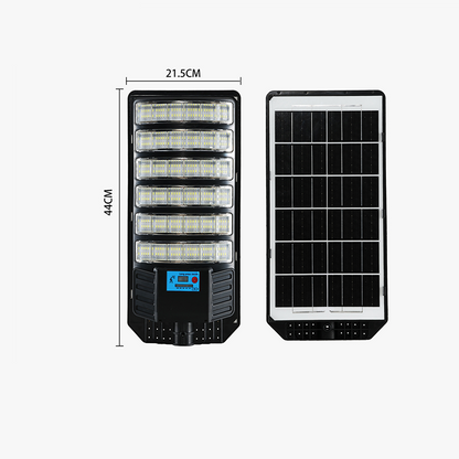 💡☀️ Solcellsdriven gatlykta med rörelsesensor – IP67 vattentät, 240° belysning & långlivat LFP-batteri 🌙✨