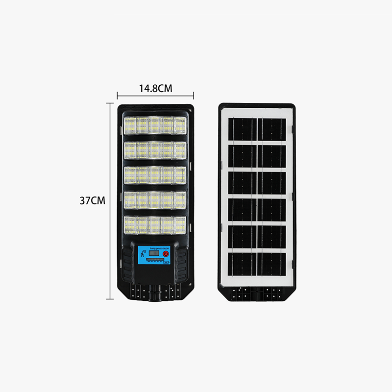 💡☀️ Solcellsdriven gatlykta med rörelsesensor – IP67 vattentät, 240° belysning & långlivat LFP-batteri 🌙✨