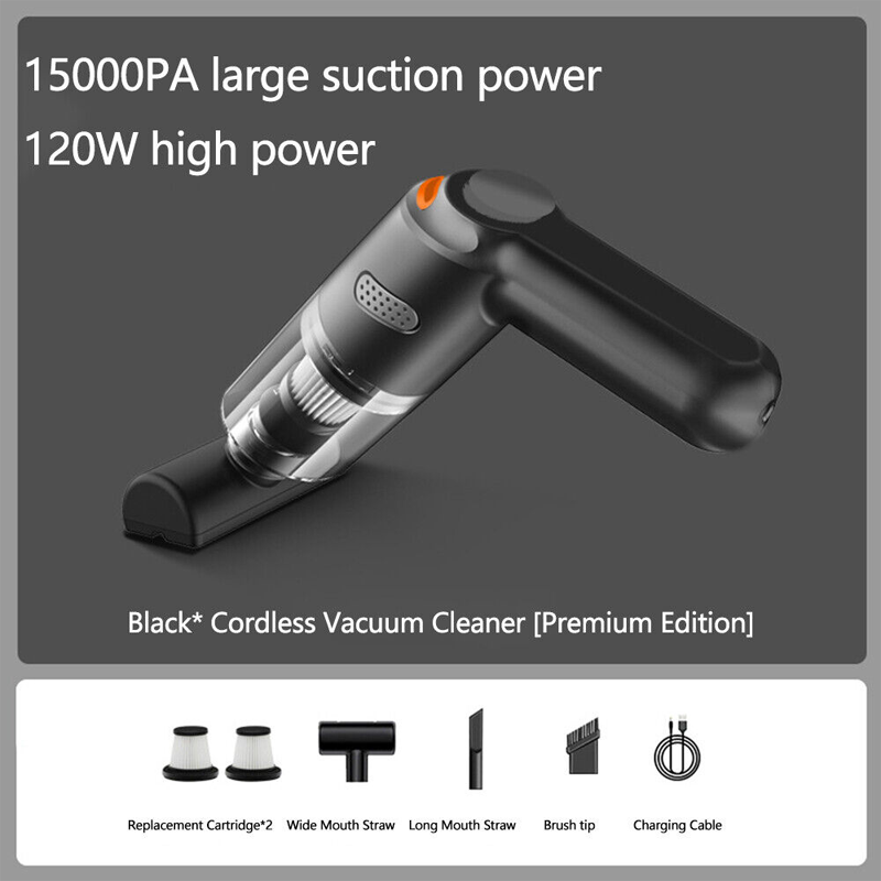 🚗💨 Trådlös bildammsugare – 10 000 Pa sugkraft, 400 g lätt design & 4 000 mAh batteri ✨