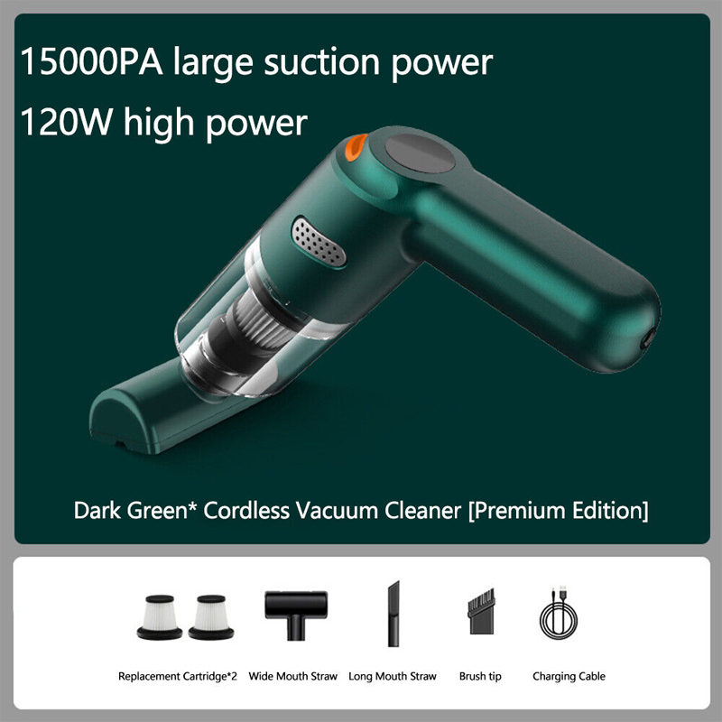 🚗💨 Trådlös bildammsugare – 10 000 Pa sugkraft, 400 g lätt design & 4 000 mAh batteri ✨