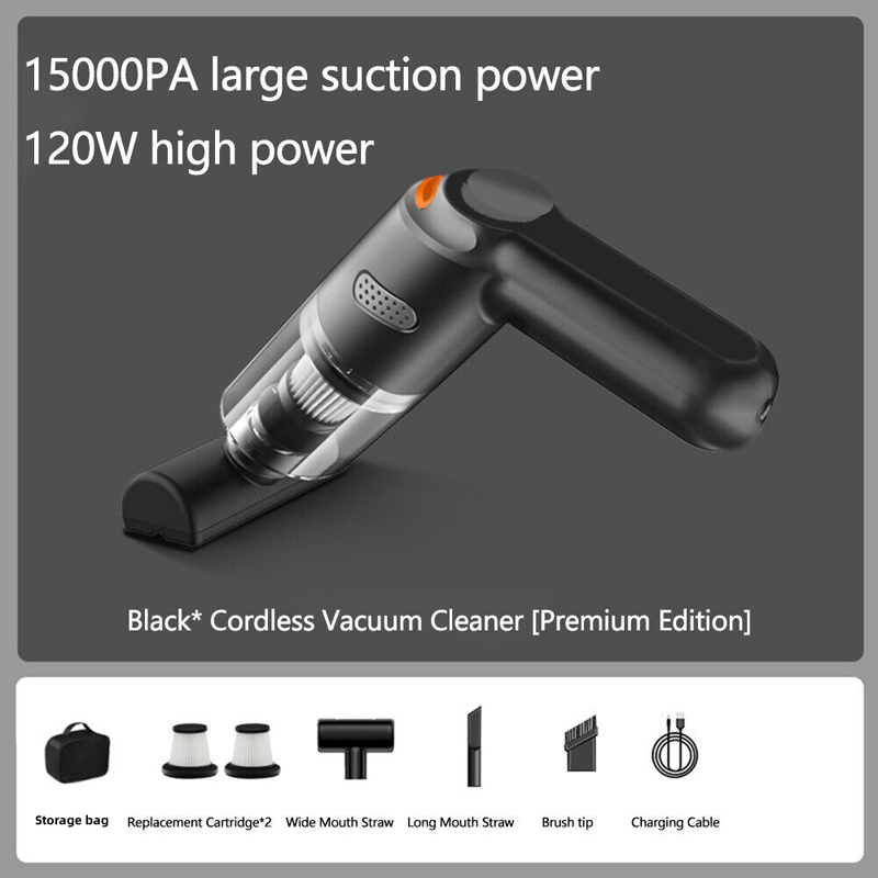 🚗💨 Trådlös bildammsugare – 10 000 Pa sugkraft, 400 g lätt design & 4 000 mAh batteri ✨