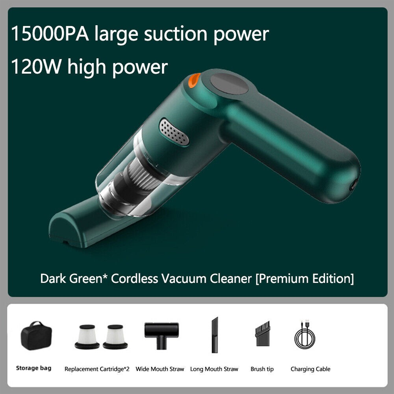 🚗💨 Trådlös bildammsugare – 10 000 Pa sugkraft, 400 g lätt design & 4 000 mAh batteri ✨