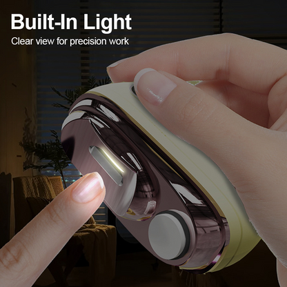 ✂️💅 2-i-1 säker elektrisk nagelklippare – klipp och slipa samtidigt med anti-kläm, LED-ljus & skonsam 360° slipning 🛡️✨