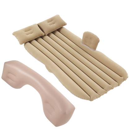 🛏️🚗 Uppblåsbar luftmadrass för bilen – mjuk och stödjande, komplett set med pump och kuddar 🌙✨