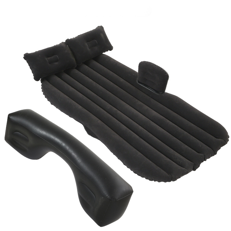 🛏️🚗 Uppblåsbar luftmadrass för bilen – mjuk och stödjande, komplett set med pump och kuddar 🌙✨
