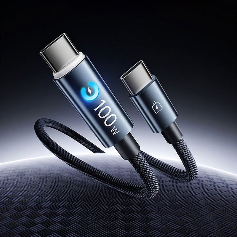 🔌⚡ Type-C till Type-C snabbladdningskabel – 100W, automatisk strömavstängning & förstärkt trippelstruktur 🔋✨