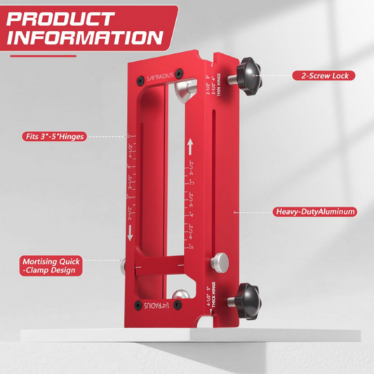 🔧📐 Justerbares Gangfräswerkzeug – Komplettset aus 6061-Aluminium mit verstellbarer Länge & Tiefe 🚪✨