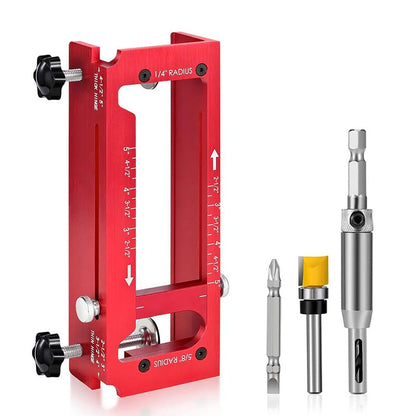 🔧📐 Justerbares Gangfräswerkzeug – Komplettset aus 6061-Aluminium mit verstellbarer Länge & Tiefe 🚪✨