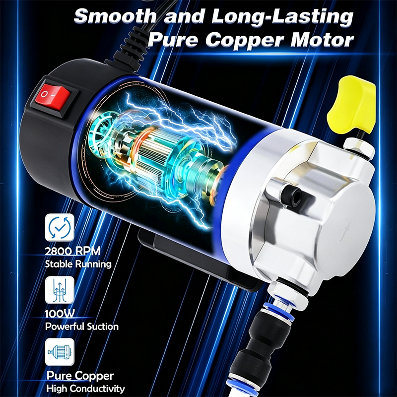 🔧🚗 Bärbar motoroljepump – kopparmotor & aluminiumlegering för enkelt oljebyte och vätskeöverföring ⚡✨