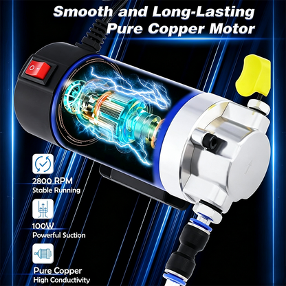 🔧🚗 Bärbar motoroljepump – kopparmotor & aluminiumlegering för enkelt oljebyte och vätskeöverföring ⚡✨