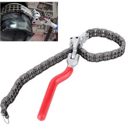 🔧⛓️ Tung kedja oljefilternyckel – starkt grepp för envisa oljefilter, passar 60–160 mm ✨