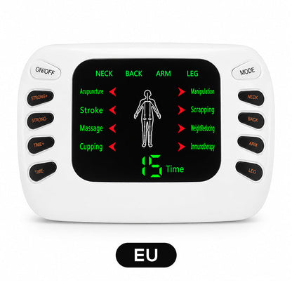 ⚡ 50% RABATT NU! Portabel elektrisk massageapparat – dubbel utgång, smidig & kompakt – lindra trötthet och spänningar i nacke, rygg, armar och ben 💆‍♀️✨