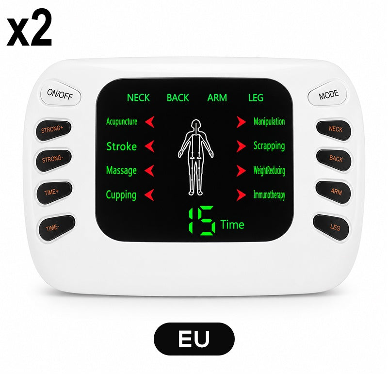 ⚡ 50% RABATT NU! Portabel elektrisk massageapparat – dubbel utgång, smidig & kompakt – lindra trötthet och spänningar i nacke, rygg, armar och ben 💆‍♀️✨