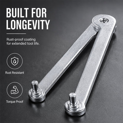 🔧 Köp 1 få 1 GRATIS ! ⚙️ Multifunktionell vinkelsliparnyckel – justerbar & universell – smidd av #45 kolstål & rostskyddad – perfekt för verkstaden 🛠️