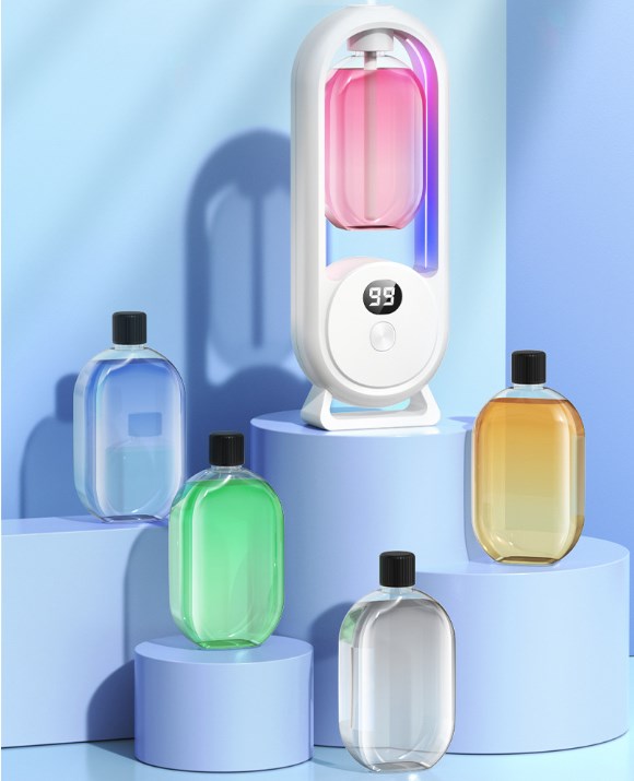 🌸 50% RABATT NU! Automatisk aromaterapi-diffusor – väggmonterad eller bordsplacerad – med 5 växlar, naturlig doft & färgrikt nattljus – perfekt för vardagsrum, sovrum och kontor 🕯️✨