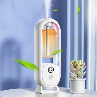 🌸 50% RABATT NU! Automatisk aromaterapi-diffusor – väggmonterad eller bordsplacerad – med 5 växlar, naturlig doft & färgrikt nattljus – perfekt för vardagsrum, sovrum och kontor 🕯️✨