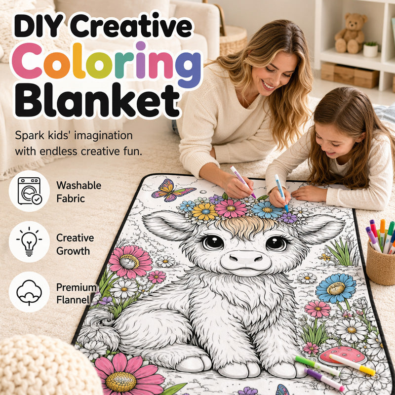 🎨 DIY Barnfärgningsfilt