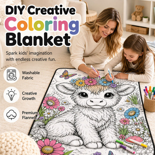 🎨 DIY Barnfärgningsfilt