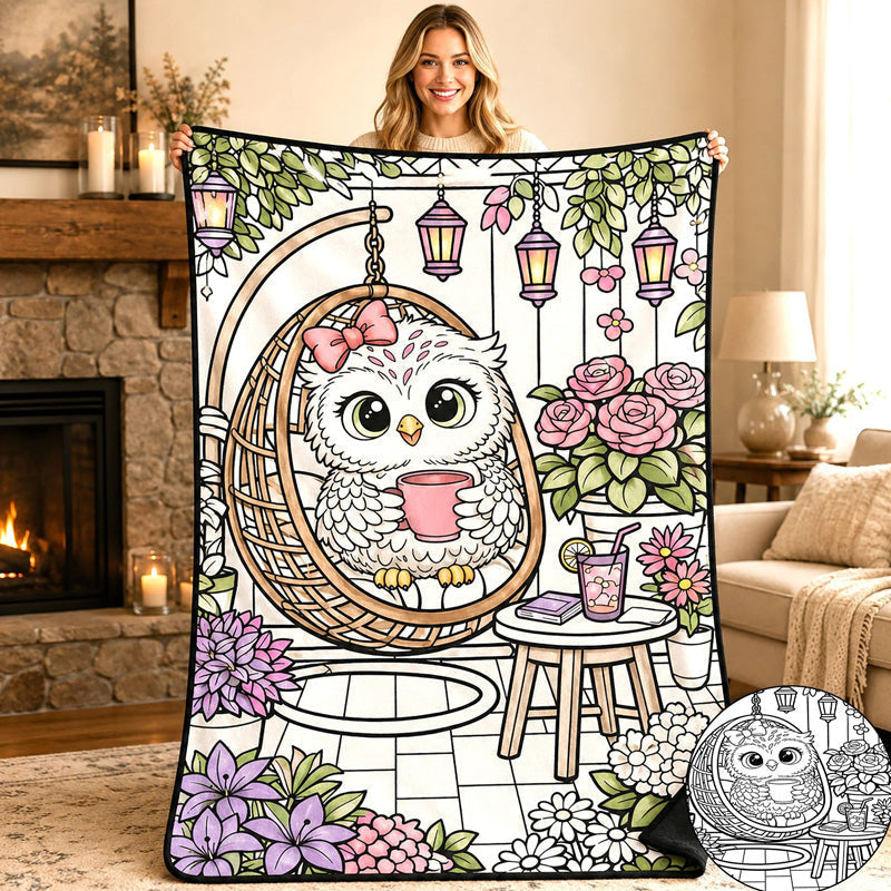 🎨 DIY Barnfärgningsfilt